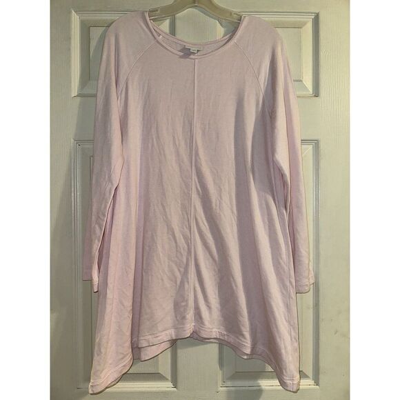 J. Jill Tops - J. Jill Tunic Shirt Top Women's Medium Pink Soft Stretch Pullover Raglan Sleeve